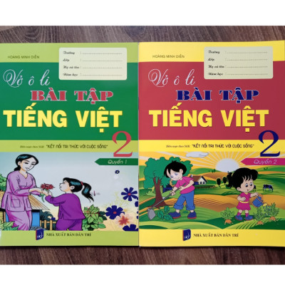 Sách - Combo Vở Ô Li Bài Tập Tiếng Việt 2 - Quyển 1 + 2 (Biên Soạn Theo SGK Kết Nối Tri Thức Với Cuộc Sống)