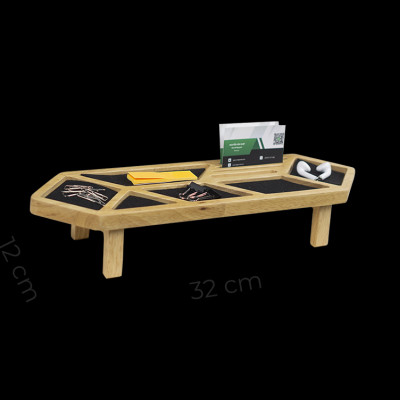 Kệ gỗ để bàn làm việc, khay gỗ đa năng để dồ dùng văn phòng tiện dụng - PG02/PG10/PG11