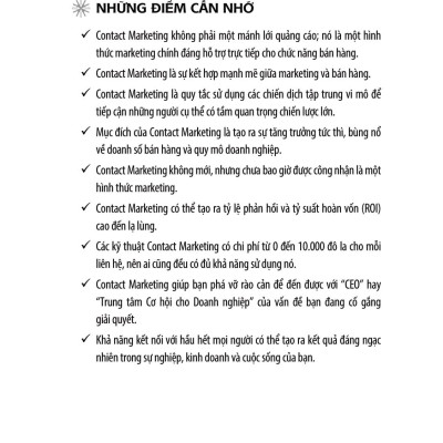 Contact Marketing - Nghệ Thuật Chinh Phục Khách Hàng
