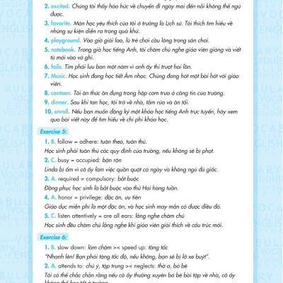 Từ Vựng Tiếng Anh Nâng Cao 6