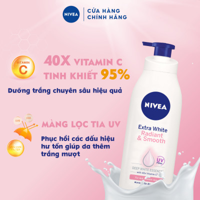 Sữa Dưỡng Thể NIVEA Extra Bright Dưỡng Sáng Da | Mịn Da (350 ml)