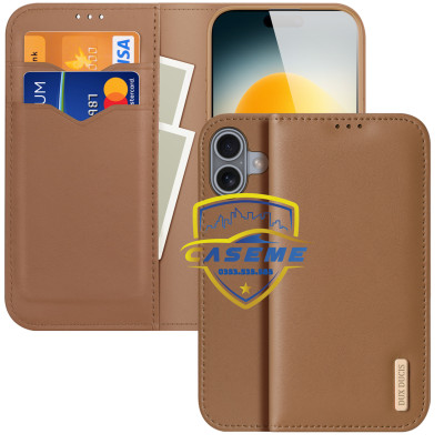 Bao Da Dux Ducis Hivo Series Kèm Ví Đựng Thẻ Cho iPhone Air, iPhone 17, iPhone 17 Pro, iPhone 17 Pro Max - Hàng Nhập Khẩu