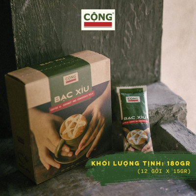Cà phê bạc xỉu hoà tan C+ 180gr combo 3 hộp, 5 hộp