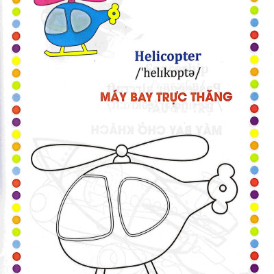Bé Tập Tô Màu - Song Ngữ Anh-Việt - Phương Tiện Giao Thông