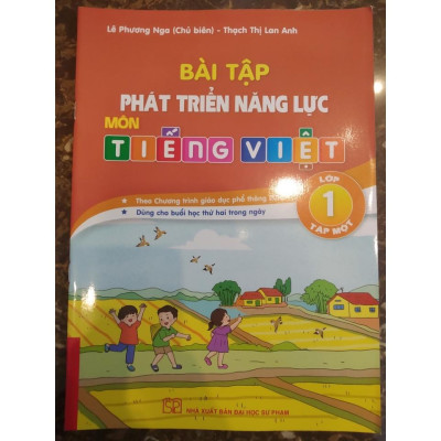 Sách - Combo Bài tập phát triển năng lực môn Tiếng Việt Lớp 1 (Tập 1+tập 2)