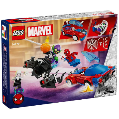 Đồ Chơi Lắp Ráp Mô Hình Siêu Xe Của Người Nhện - Spider-Man Race Car & Venom Green Goblin - Lego Superheroes 76279 (227 Mảnh Ghép)