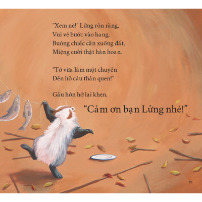 Sách Tranh Song Ngữ Gấu Nói Cảm Ơn