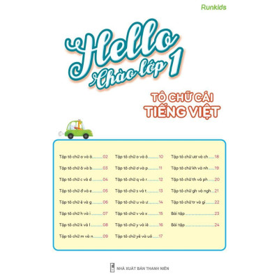 Sách - Hello Chào Lớp 1 - Tô Chữ Cái Tiếng Việt - Megabook