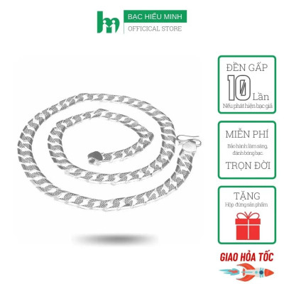 Dây Chuyền Nam Bạc Hiểu Minh DBN060 Bạc Ta 13 chỉ