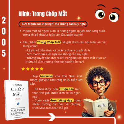 Trọn Bộ 7 Cuốn Sách Malcolm Gladwell: Những Kẻ Xuất Chúng + Điểm Bùng Phát + Trong Chớp Mắt  + Chú Chó Nhìn Thấy Gì  + David Và Goliath  + Đọc Vị Người Lạ + Lật Lại Điểm Bùng Phát