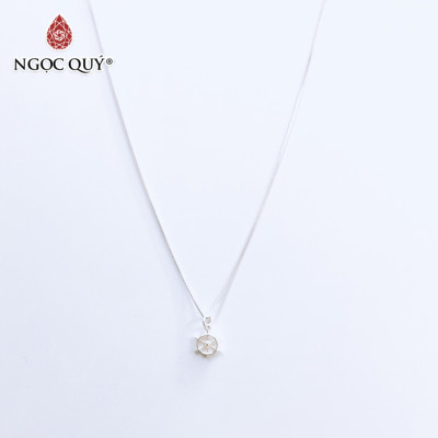 Dây chuyền bạc mặt bánh lái - Ngọc Quý Gemstones