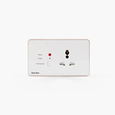 Ổ cắm chống giật âm tường OCAT01 1C/16A - Trắng