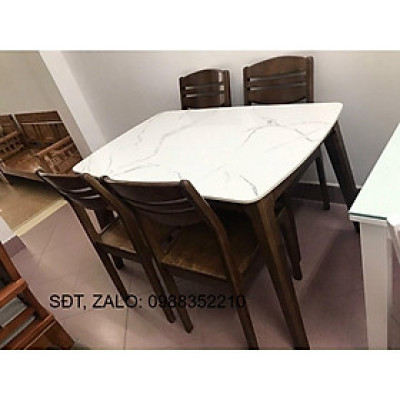 Bàn ăn sang trọng gỗ sồi đen