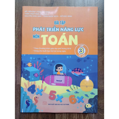 Sách - Combo Bài tập phát triển năng lực môn Toán lớp 3 - Tập 1 + 2 ( Kết Nối )