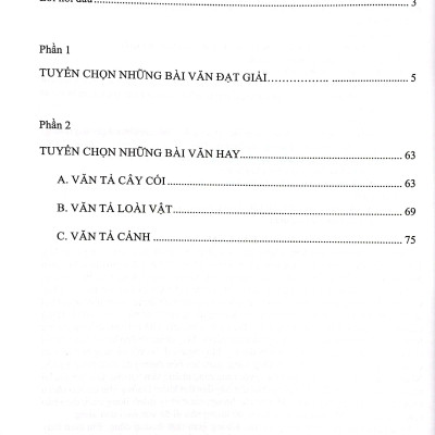 Tuyển Chọn Những Bài Văn Đạt Giải 5 (Theo Chương Trình GDPT Mới)
