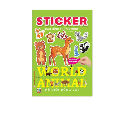 Sticker Dán Hình Thông Minh - Thế Giới Động Vật (VT)