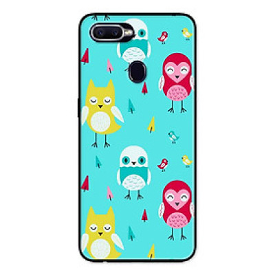Ốp Lưng in cho Oppo A5s Mẫu Những Chú Chim Nền Xanh - Hàng Chính Hãng