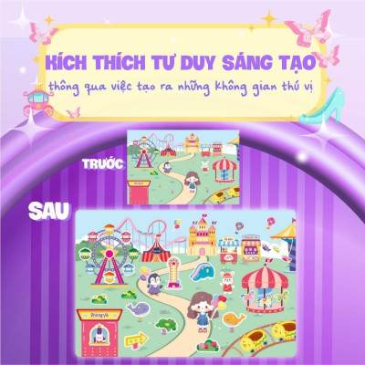 Sách - Trò Chơi Đóng Vai Công Chúa Nhỏ Mika - Du Lịch Vui Vẻ - Bóc Dán 80+ Sticker Đa Dạng Cho Bé Gái - Megabook