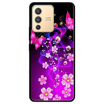 Ốp lưng dành cho Vivo V23 5G / S12 - Vivo Y15s / Y15A - Bướm Và Hoa Hồng