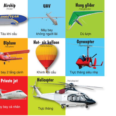 Sách - 100 Từ Đầu Tiên - Các phương tiện giao thông - Song Ngữ (VT)
