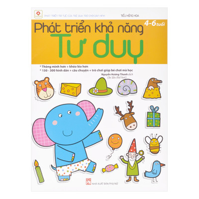 Combo Phát Triển Khả Năng Trí Tuệ Của Trẻ Qua Trò Chơi Dán Hình (Dành Cho Trẻ 4-6 Tuổi) - Trọn Bộ 4 Cuốn