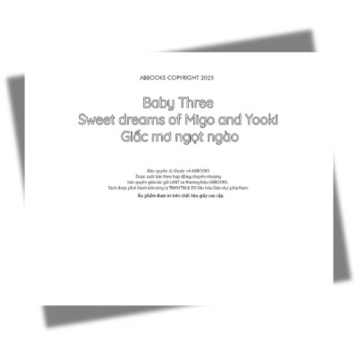 Sách Tô Màu Chữa Lành - Baby Three Sweet Dreams Of Migo And Yooki - Giấc Mơ Ngọt Ngào - ABB