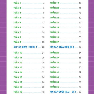 Phiếu Bài Tập Cuối Tuần Toán 3 (35 Tuần Học) _MEGA