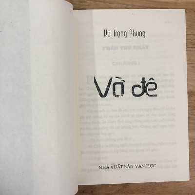 Sách: Vỡ đê (Tiểu thuyết 1936) - Tái Bản