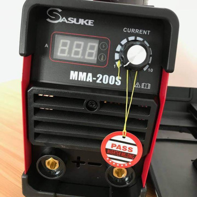 Máy hàn que điện tử Sasuke MMA 200S (200A, hàn liên tục que 2.5mm-3.2mm)- Hàng chính hãng