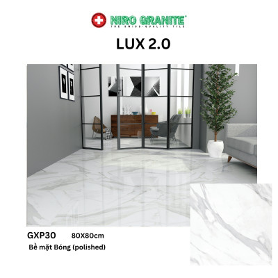 Gạch NIRO GRANITE GXP30 LUX 2.0 - 80x80cm - 3 viên/thùng(1.92m2)