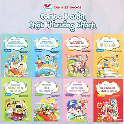 Sách - Nhật Kí Trưởng Thành Cho Học Sinh Tiểu Học - Combo 8 Cuốn - Vương Ngọc Yến - Tân Việt Books