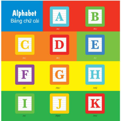 100 Từ Đầu Tiên - Bảng Chữ Cái, Màu Sắc, Hình Dạng- Song Ngữ (VT)