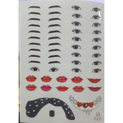 Sách - Sách Trang Điểm Thần Tượng Âm Nhạc Hàn Quốc - Wonyoung - Thỏa Súc Sáng Tạo Cùng Sticker Trong Suốt - Minh Thắng