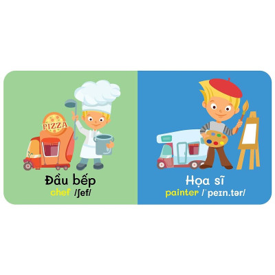 	Từ Điển Bằng Hình Đầu Tiên Của Bé - Jobs - Nghề Nghiệp (Song Ngữ Anh-Việt) _VT