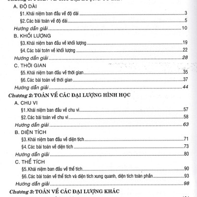 	Toán - Chuyên Đề Đại Lượng Và Đo Đại Lường Lớp 4-5 (Dùng Chung Cho Các Bộ SGK Hiện Hành) _HA