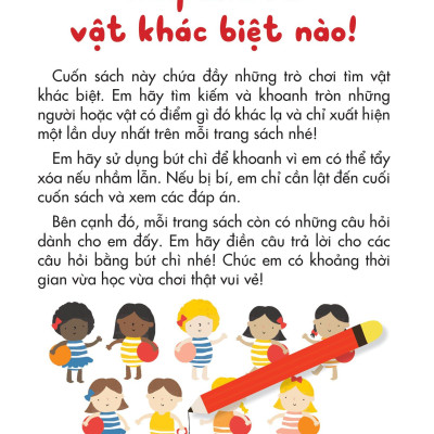 Sách 25++ Hoạt Động Rèn Luyện Trí Sáng Tạo Và Tư Duy Cho Trẻ - Tìm Vật Khác Biệt