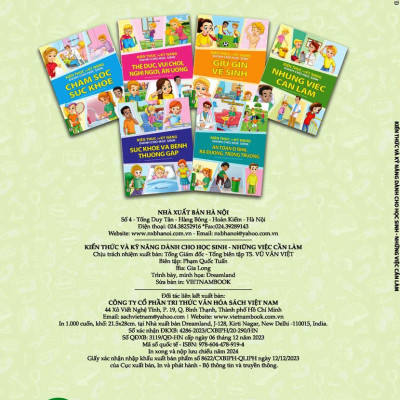 Combo 3 Quyển Kiến Thức Và Kỹ Năng Dành Cho Học Sinh: Những Việc Cần Làm + Sức Khoẻ Và Bệnh Thường Gặp + An Toàn Ở Nhà, Ra Đường, Trong Trường