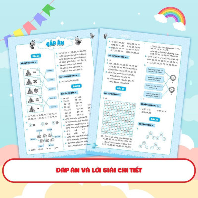 Sách - Bài Tập Bổ Trợ Toán Lớp 1 - Cơ Bản Và Nâng Cao - Tập 2 - Megabook