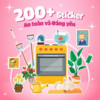 Sách Tương Tác Bóc Dán Sticker Cho Bé - Trò Chơi Đồ Hàng Trang Trí Nhà (Hơn 200 Stickers) - Megabook