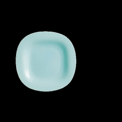 Đĩa (dĩa) thủy tinh Luminarc Carine xanh ngọc 19cm, dùng lò vi sóng, máy rửa bát, sản xuất Pháp - P4246