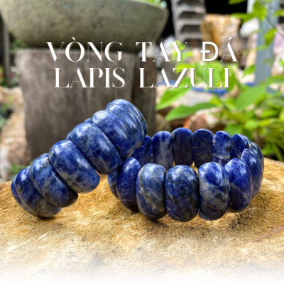 Vòng tay đá lapis lazuli 25ly tuyệt tác phong thủy cho tâm an, trí sáng