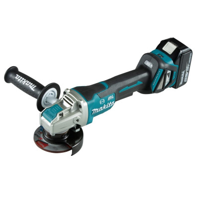 MÁY MÀI GÓC DÙNG PIN (100MM/CÔNG TẮC BÓP/X-LOCK/BL)(18V) (1 ĐẾ SẠC , 02 PIN 18V 5.0AH) MAKITA DGA419RTJ- HÀNG CHÍNH HÃNG