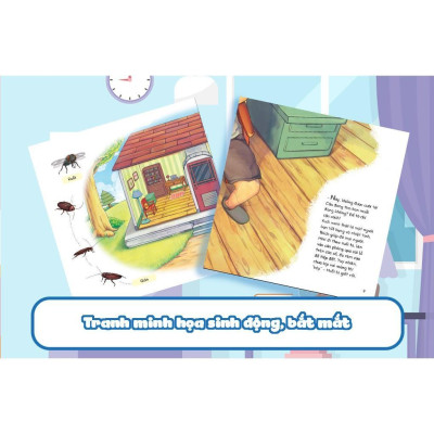 Sách - Cuộc Phiêu Lưu Của Mèo Tí Hon Trong Căn Phòng (20 Stickers Con Vật) - Megabook