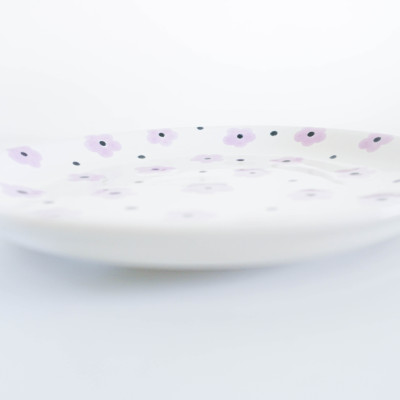 Dĩa tròn sâu 02 (22 cm) - Họa tiết Li Ti