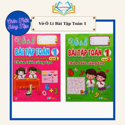 Sách - Combo Vở Ôli Bài Tập Toán Lớp 1 - Biên Soạn Theo Chương Trình SGK Chân Trời Sáng Tạo (2 quyển)