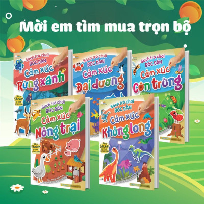 Sách - Trò Chơi Bóc Dán - Cảm Xúc Nông Trại (2 Trang Stickers) - Megabook