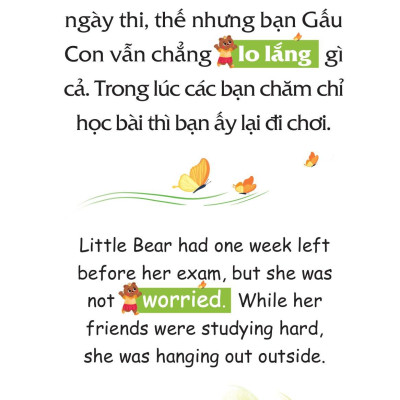 Truyện Tranh Song Ngữ Việt-Anh Cho Bé - Chưa Học Bài Xong, Đừng Đi Chơi Nhé! - Do Not Forget To Revise Your Lessons Before Going Out To Play