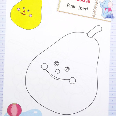 Dành Cho Trẻ Mầm Non - Tập Tô Màu Mẫu Giáo - Chủ Đề Quả (Tái Bản 2022)