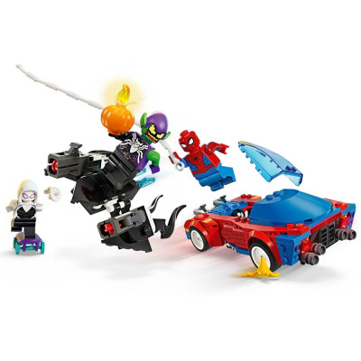 Đồ Chơi Lắp Ráp Mô Hình Siêu Xe Của Người Nhện - Spider-Man Race Car & Venom Green Goblin - Lego Superheroes 76279 (227 Mảnh Ghép)