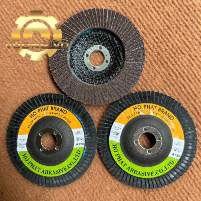 Nhám xếp nâu-ráp xếp nâu Hồ Phát đường kính 100mm 72 lá nhám (Gía đã bao gồm VAT)